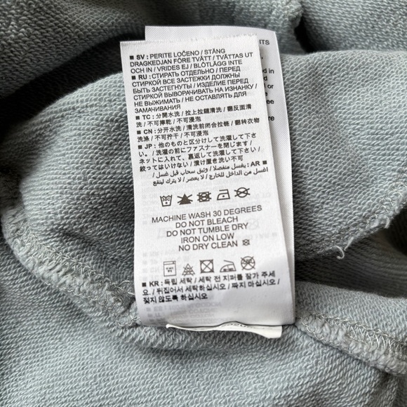 Onepiece Light Blue Short Sleeved Zipper Front Hooded Jumpsuit Romper Onesie XL - Picture 9 of 12